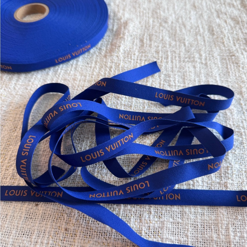 Louis Vuitton Blue Ribbon for Party Decorations or crafts and gifts